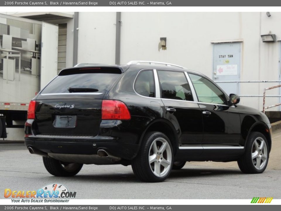 2006 Porsche Cayenne S Black / Havanna/Sand Beige Photo #8