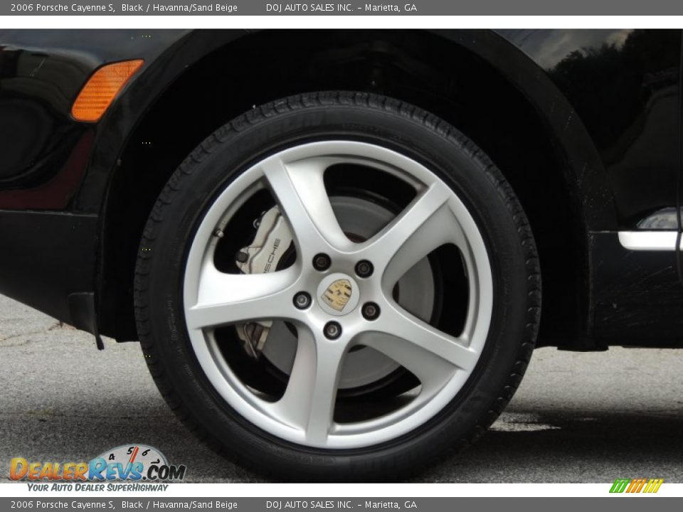 2006 Porsche Cayenne S Black / Havanna/Sand Beige Photo #11