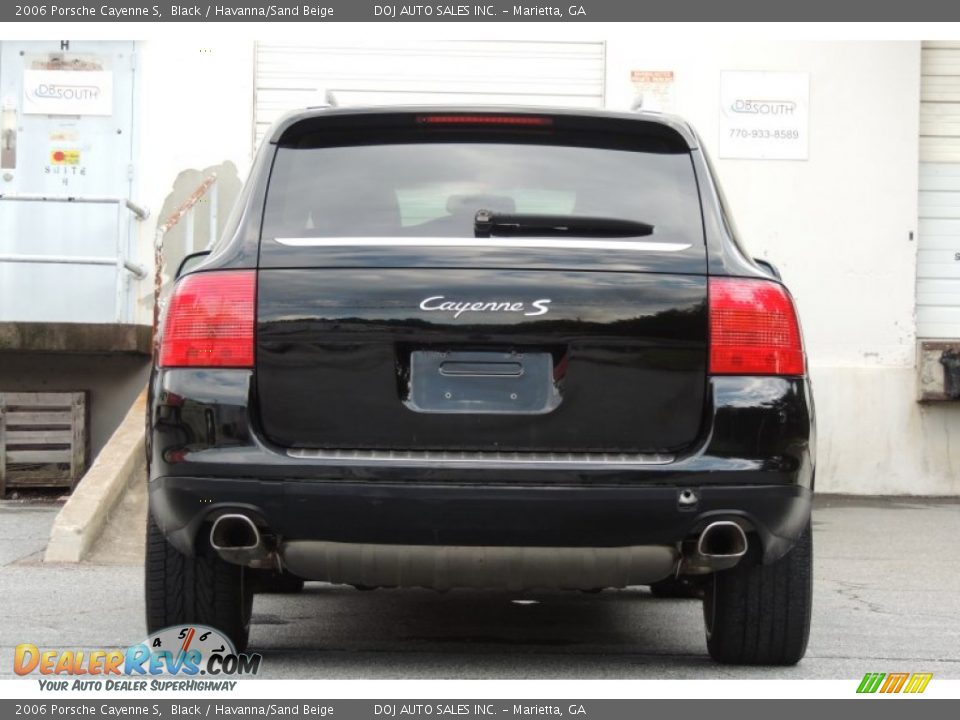 2006 Porsche Cayenne S Black / Havanna/Sand Beige Photo #12
