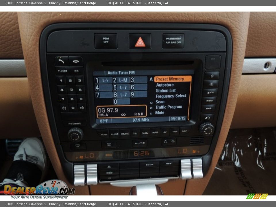 2006 Porsche Cayenne S Black / Havanna/Sand Beige Photo #15