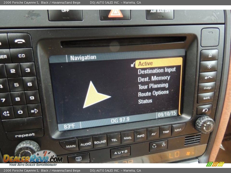 2006 Porsche Cayenne S Black / Havanna/Sand Beige Photo #17