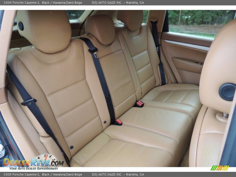 2006 Porsche Cayenne S Black / Havanna/Sand Beige Photo #21