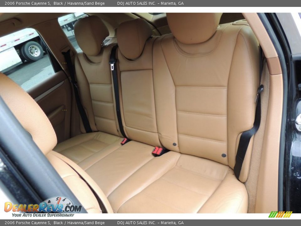 2006 Porsche Cayenne S Black / Havanna/Sand Beige Photo #22
