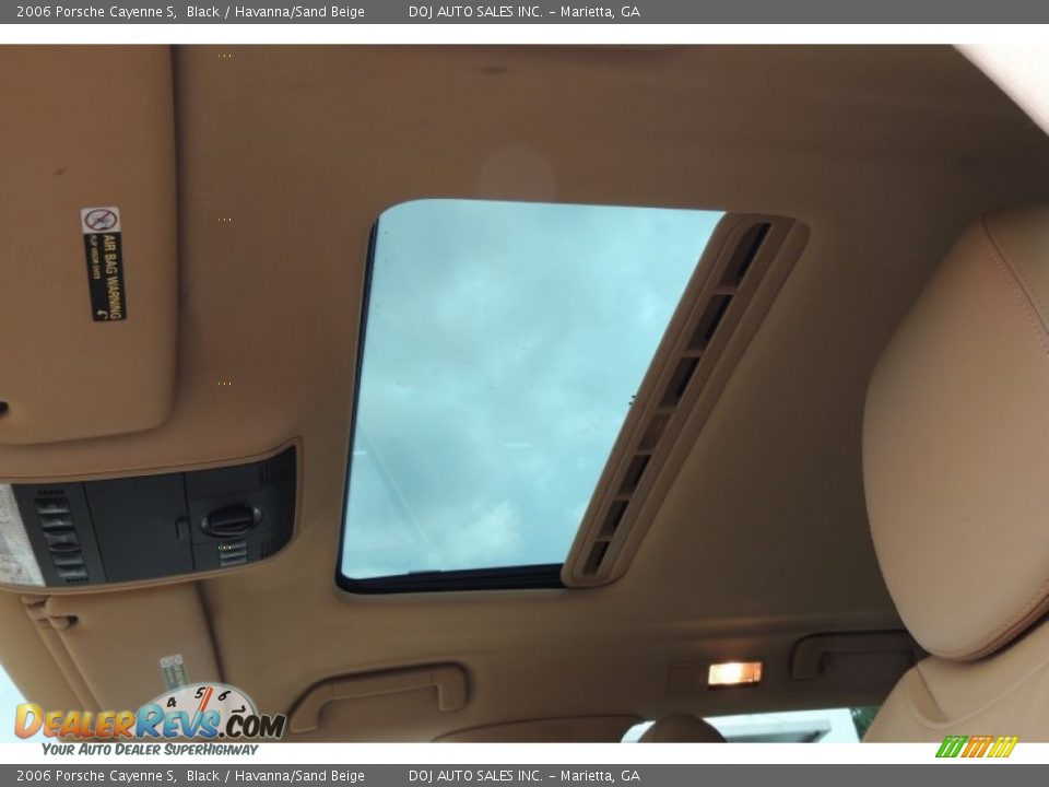 2006 Porsche Cayenne S Black / Havanna/Sand Beige Photo #25