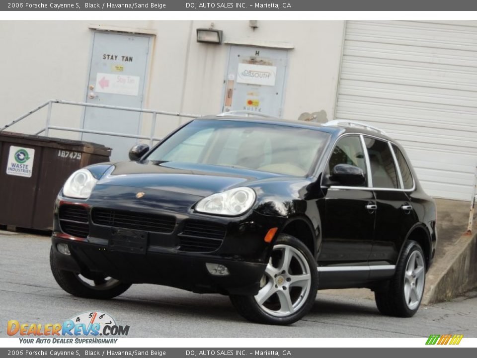 2006 Porsche Cayenne S Black / Havanna/Sand Beige Photo #27