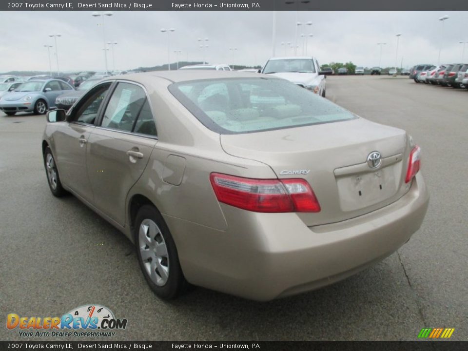 2007 Toyota Camry LE Desert Sand Mica / Bisque Photo #16