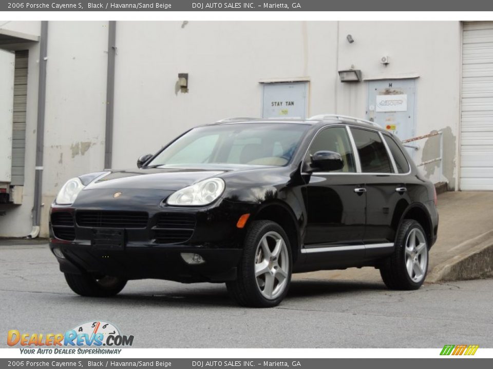 2006 Porsche Cayenne S Black / Havanna/Sand Beige Photo #29