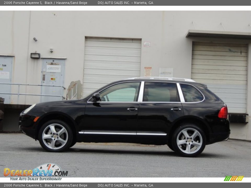 2006 Porsche Cayenne S Black / Havanna/Sand Beige Photo #30