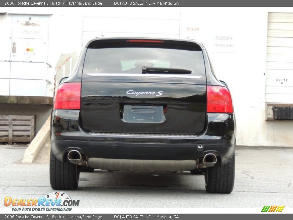 2006 Porsche Cayenne S Black / Havanna/Sand Beige Photo #32
