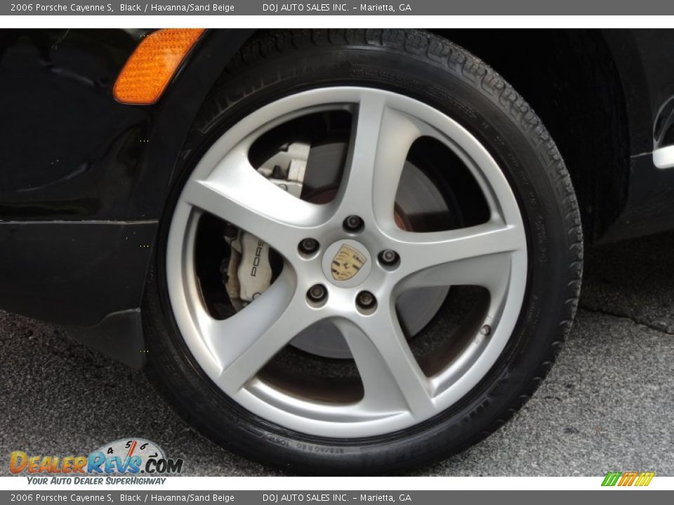 2006 Porsche Cayenne S Black / Havanna/Sand Beige Photo #33