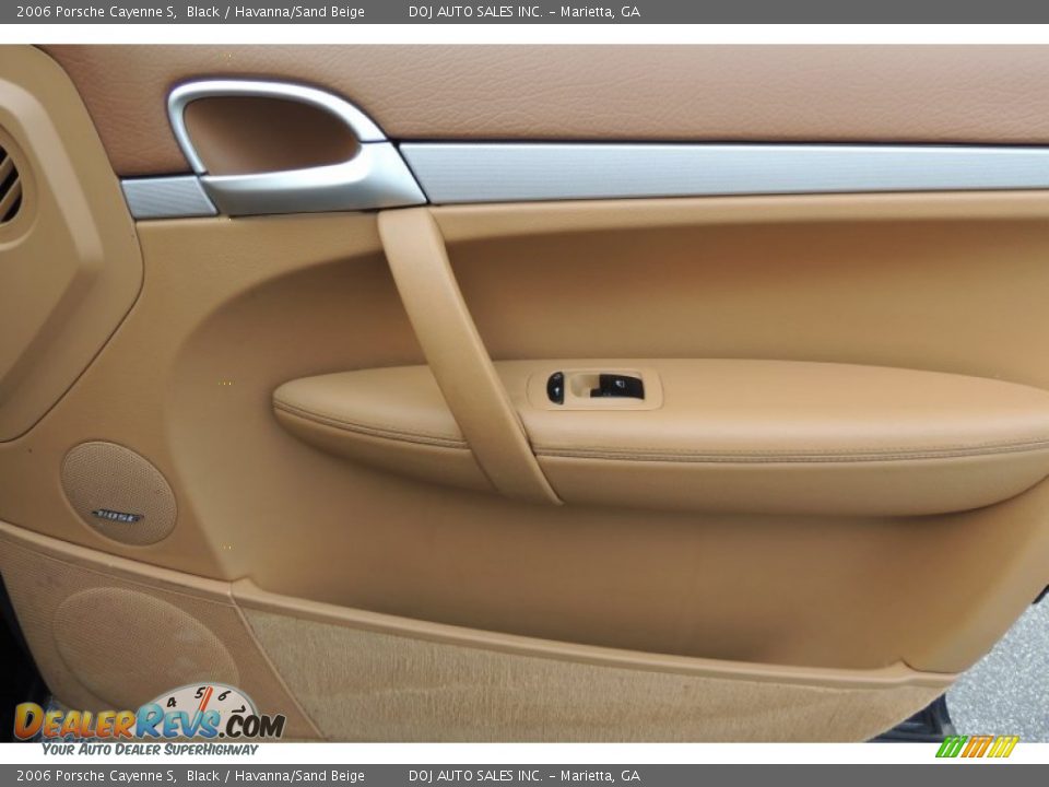 2006 Porsche Cayenne S Black / Havanna/Sand Beige Photo #35