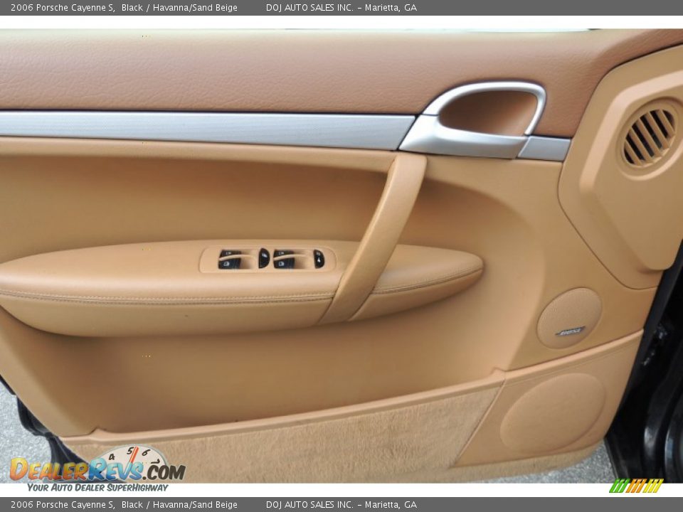 2006 Porsche Cayenne S Black / Havanna/Sand Beige Photo #36