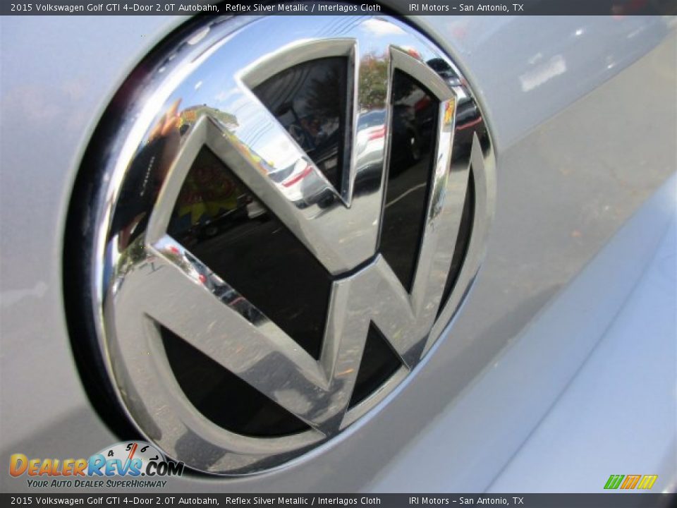 2015 Volkswagen Golf GTI 4-Door 2.0T Autobahn Reflex Silver Metallic / Interlagos Cloth Photo #7