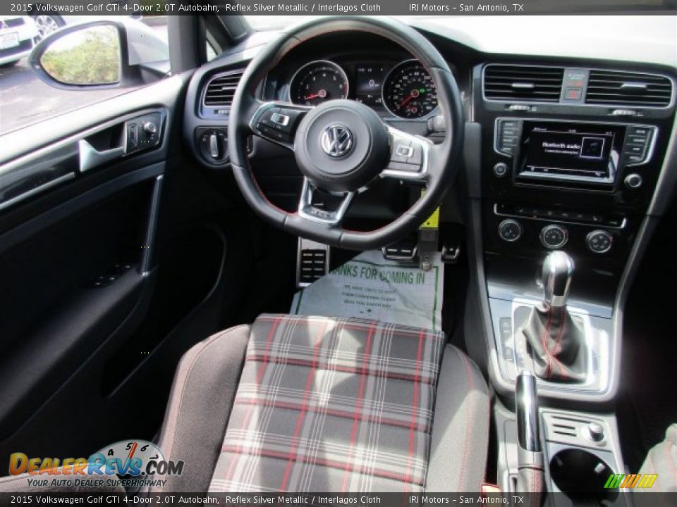 2015 Volkswagen Golf GTI 4-Door 2.0T Autobahn Reflex Silver Metallic / Interlagos Cloth Photo #11