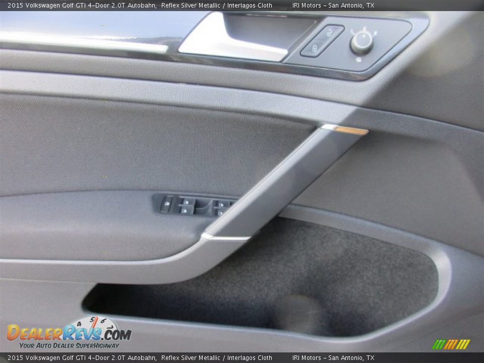 2015 Volkswagen Golf GTI 4-Door 2.0T Autobahn Reflex Silver Metallic / Interlagos Cloth Photo #14