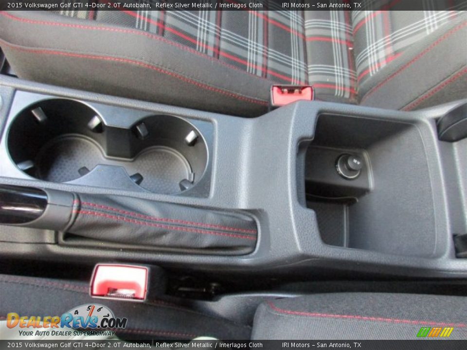 2015 Volkswagen Golf GTI 4-Door 2.0T Autobahn Reflex Silver Metallic / Interlagos Cloth Photo #19
