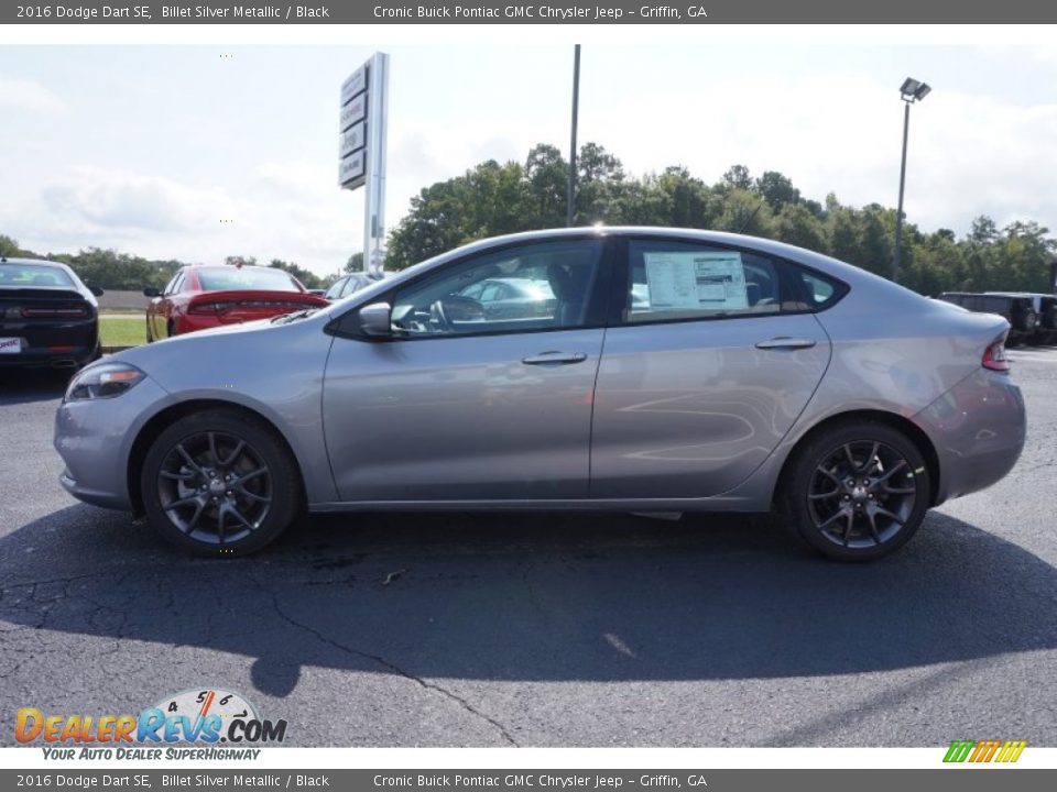 2016 Dodge Dart SE Billet Silver Metallic / Black Photo #4