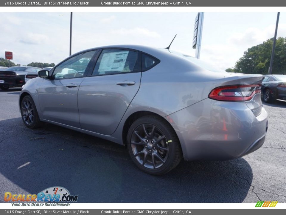 2016 Dodge Dart SE Billet Silver Metallic / Black Photo #5