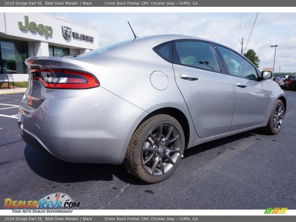2016 Dodge Dart SE Billet Silver Metallic / Black Photo #7