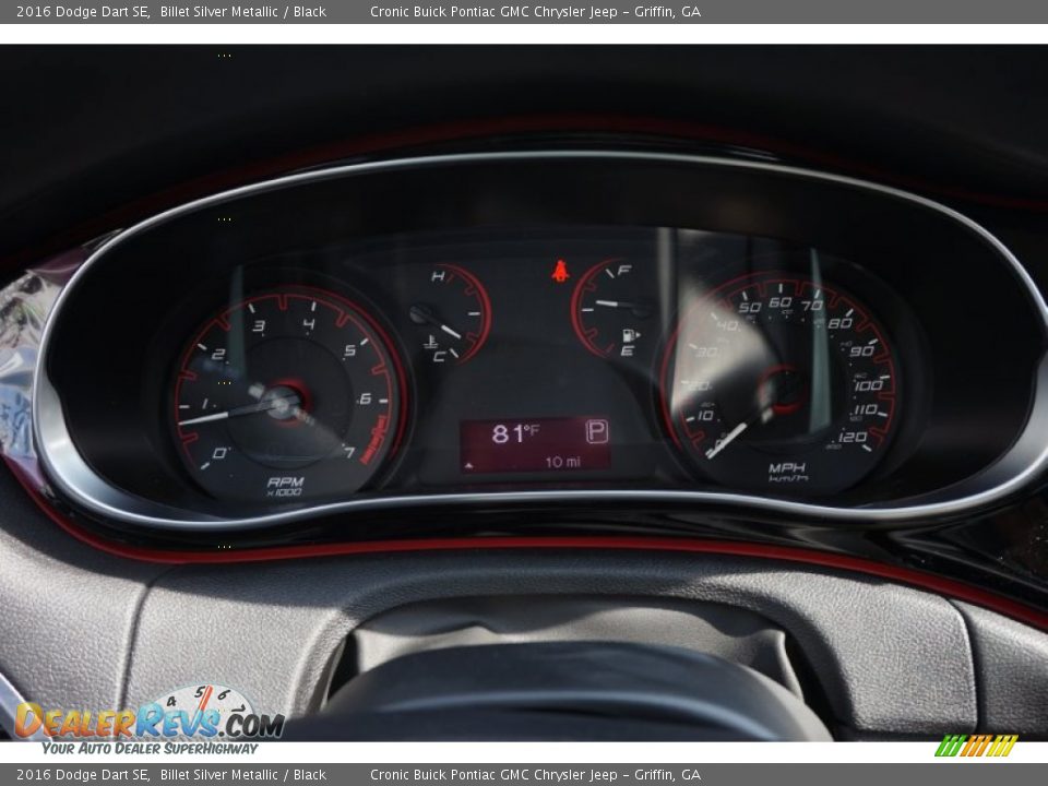 2016 Dodge Dart SE Billet Silver Metallic / Black Photo #14
