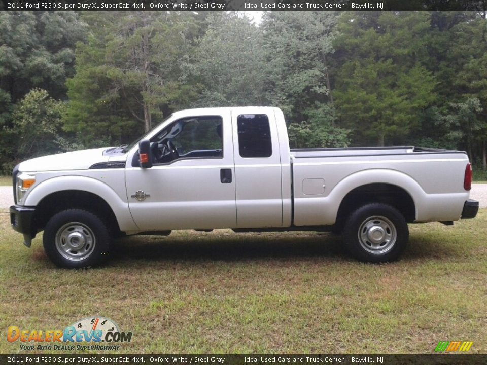 2011 Ford F250 Super Duty XL SuperCab 4x4 Oxford White / Steel Gray Photo #10