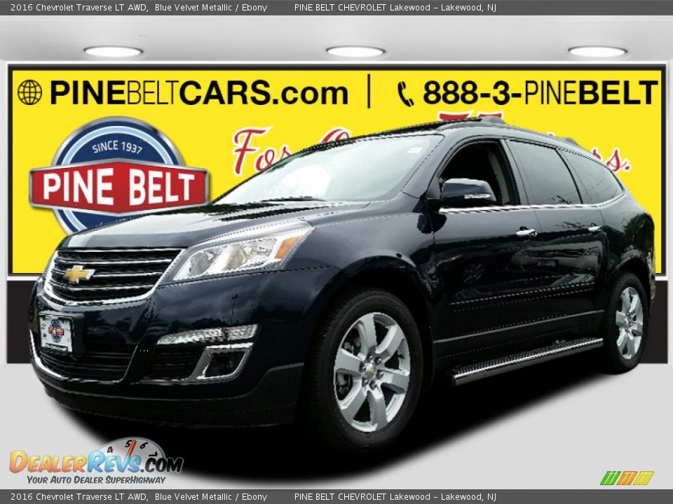 2016 Chevrolet Traverse LT AWD Blue Velvet Metallic / Ebony Photo #1