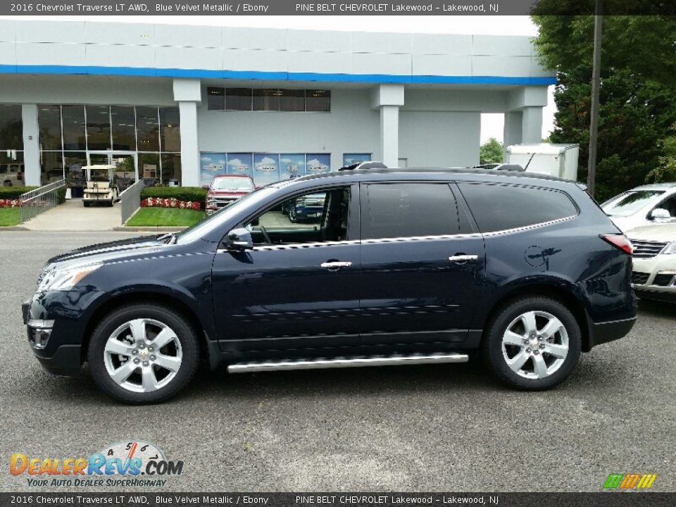 2016 Chevrolet Traverse LT AWD Blue Velvet Metallic / Ebony Photo #2