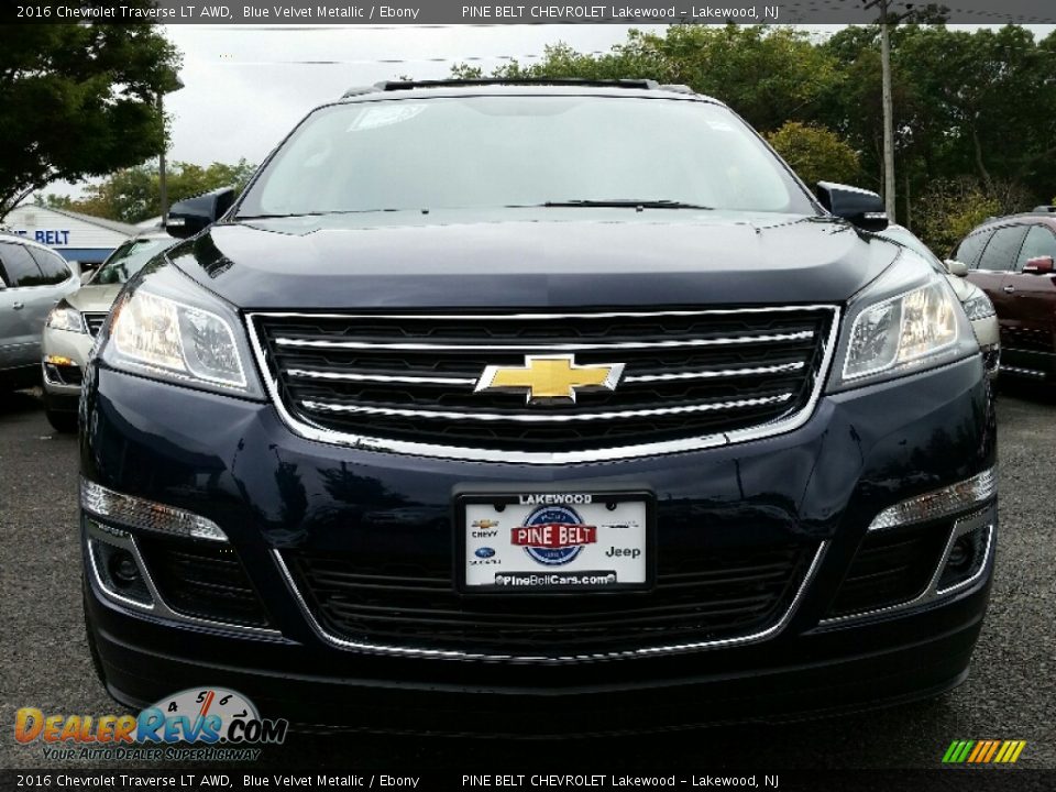 2016 Chevrolet Traverse LT AWD Blue Velvet Metallic / Ebony Photo #3