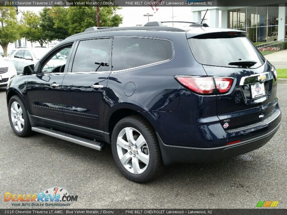 2016 Chevrolet Traverse LT AWD Blue Velvet Metallic / Ebony Photo #4