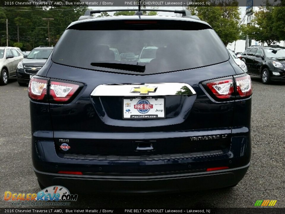 2016 Chevrolet Traverse LT AWD Blue Velvet Metallic / Ebony Photo #5