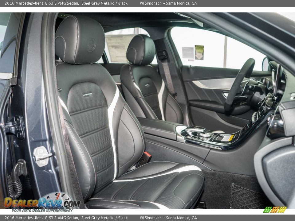 Black Interior - 2016 Mercedes-Benz C 63 S AMG Sedan Photo #2