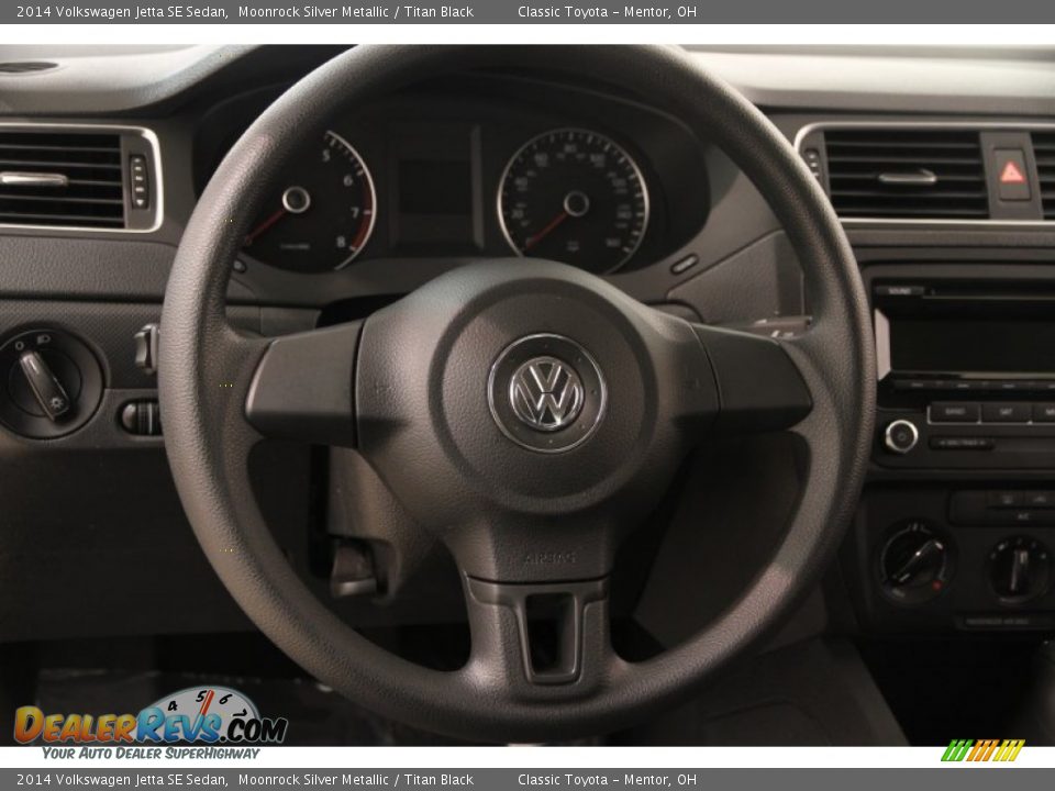 2014 Volkswagen Jetta SE Sedan Moonrock Silver Metallic / Titan Black Photo #6