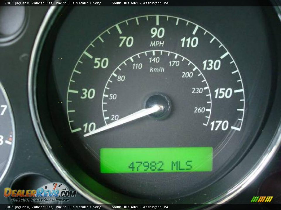2005 Jaguar XJ Vanden Plas Pacific Blue Metallic / Ivory Photo #15