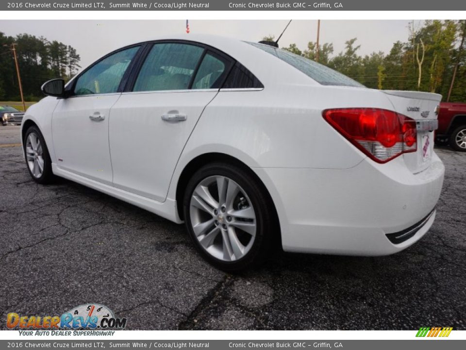 2016 Chevrolet Cruze Limited LTZ Summit White / Cocoa/Light Neutral Photo #5