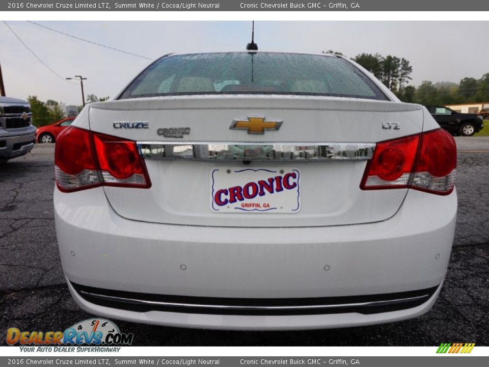 2016 Chevrolet Cruze Limited LTZ Summit White / Cocoa/Light Neutral Photo #6
