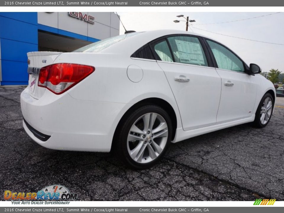 2016 Chevrolet Cruze Limited LTZ Summit White / Cocoa/Light Neutral Photo #7