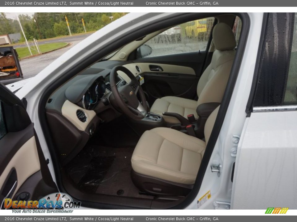 2016 Chevrolet Cruze Limited LTZ Summit White / Cocoa/Light Neutral Photo #9