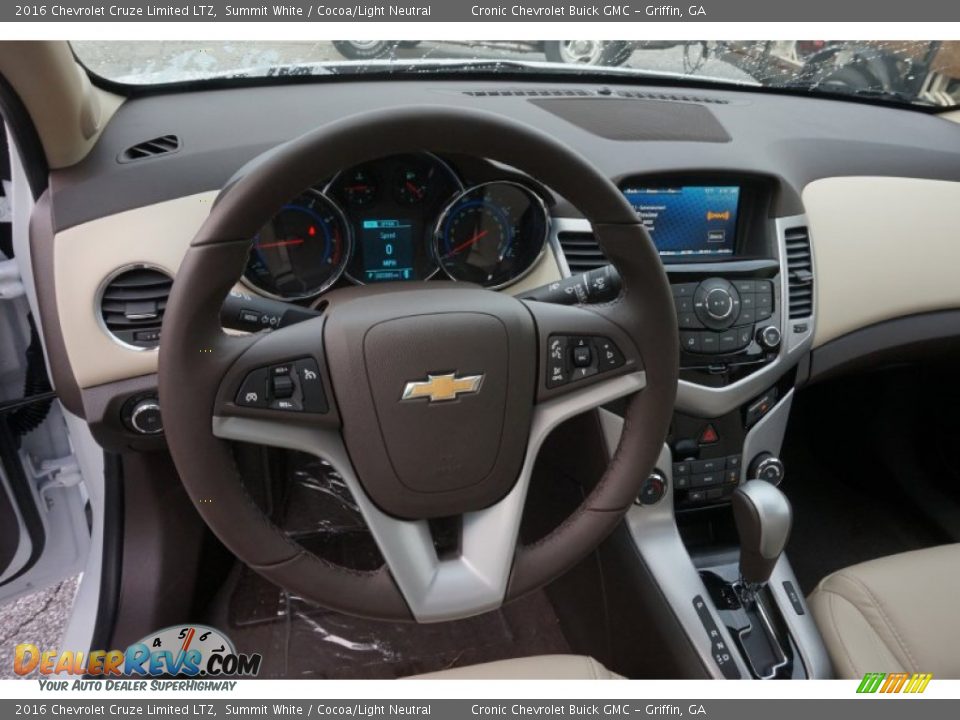 2016 Chevrolet Cruze Limited LTZ Summit White / Cocoa/Light Neutral Photo #10