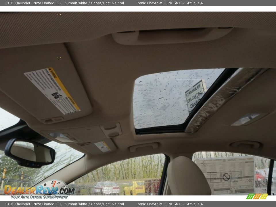 2016 Chevrolet Cruze Limited LTZ Summit White / Cocoa/Light Neutral Photo #11