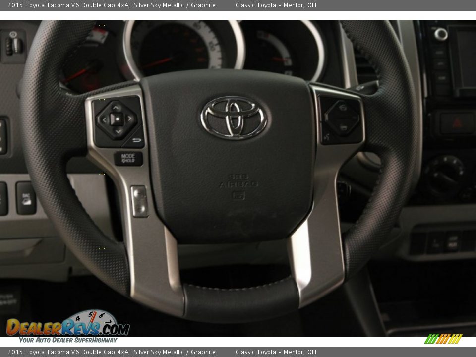 2015 Toyota Tacoma V6 Double Cab 4x4 Silver Sky Metallic / Graphite Photo #8