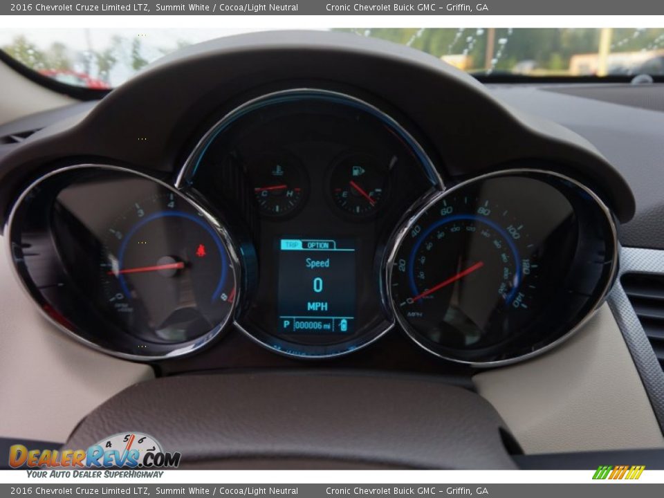 2016 Chevrolet Cruze Limited LTZ Summit White / Cocoa/Light Neutral Photo #14