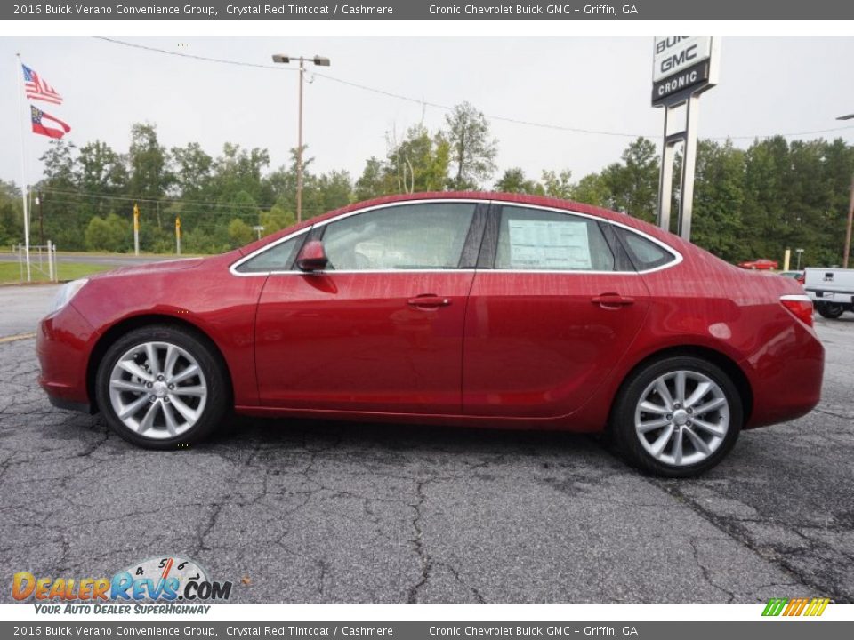 2016 Buick Verano Convenience Group Crystal Red Tintcoat / Cashmere Photo #4