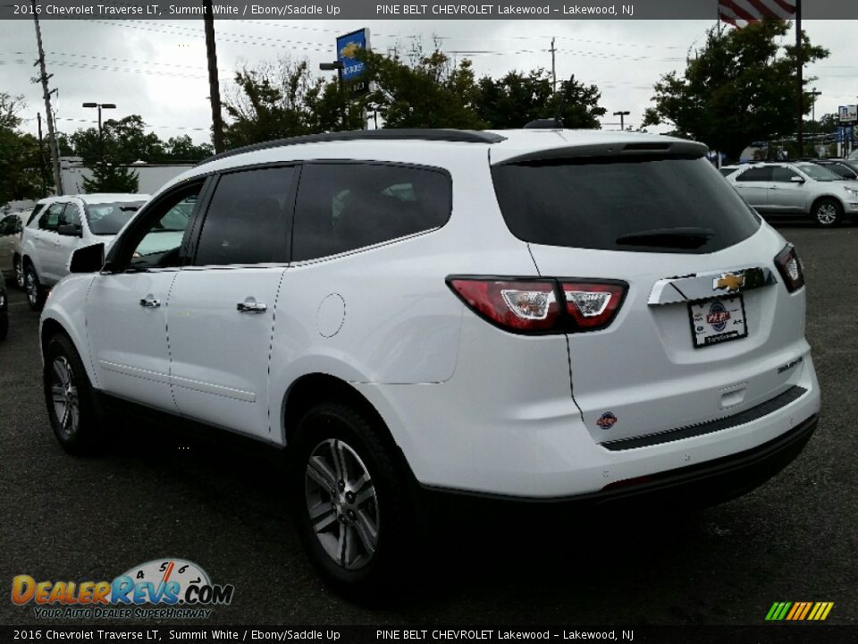 2016 Chevrolet Traverse LT Summit White / Ebony/Saddle Up Photo #4