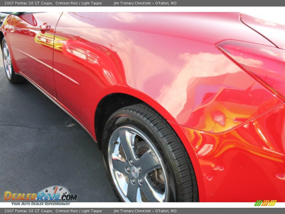 2007 Pontiac G6 GT Coupe Crimson Red / Light Taupe Photo #4
