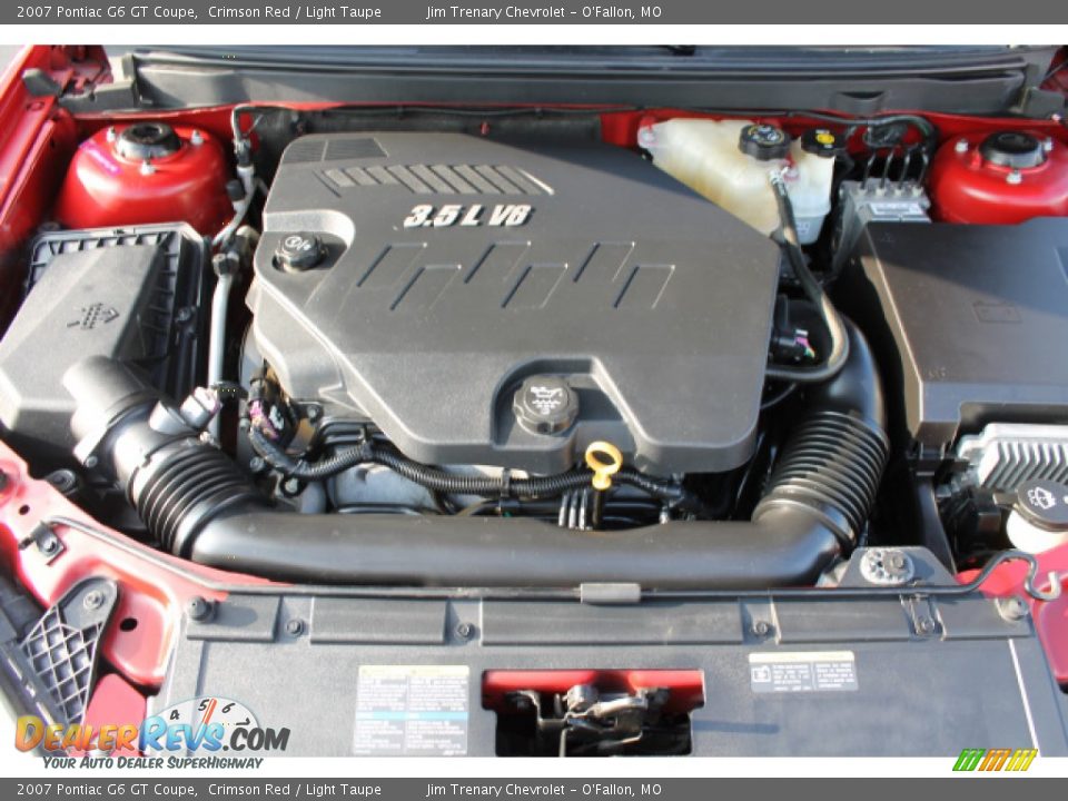 2007 Pontiac G6 GT Coupe Crimson Red / Light Taupe Photo #7