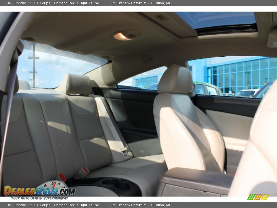 2007 Pontiac G6 GT Coupe Crimson Red / Light Taupe Photo #9
