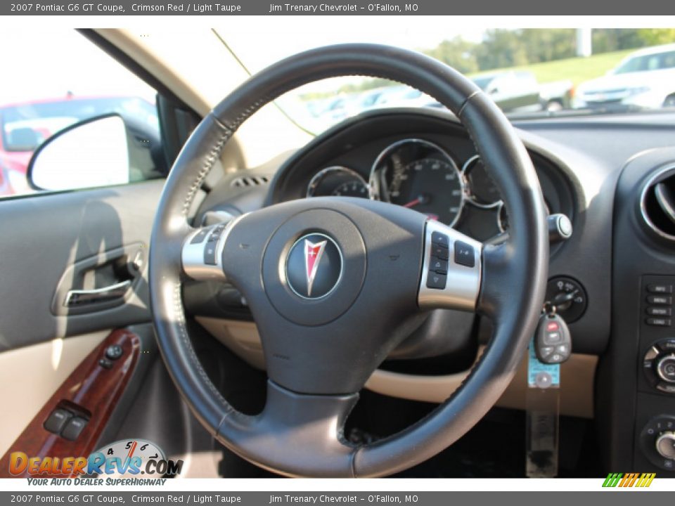 2007 Pontiac G6 GT Coupe Crimson Red / Light Taupe Photo #11