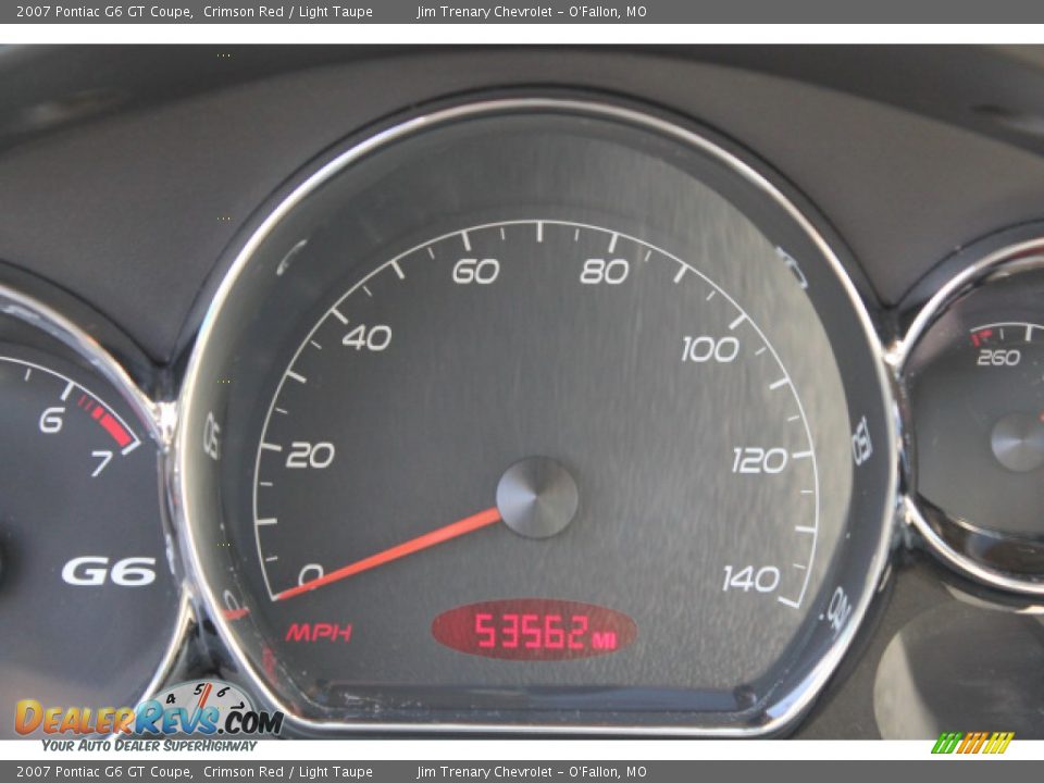 2007 Pontiac G6 GT Coupe Crimson Red / Light Taupe Photo #14