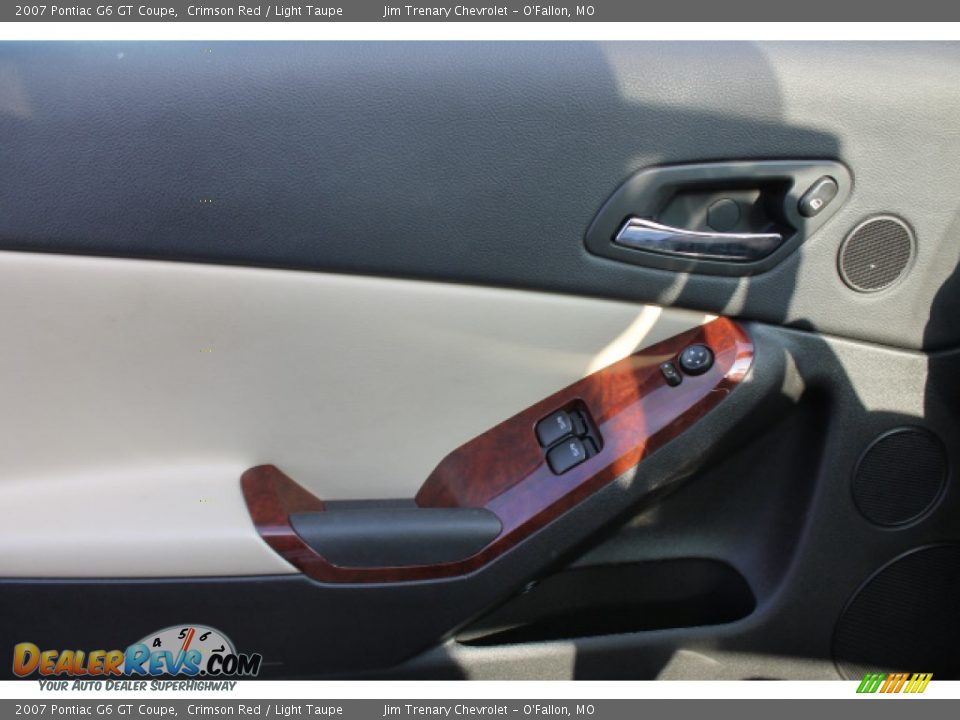 2007 Pontiac G6 GT Coupe Crimson Red / Light Taupe Photo #15