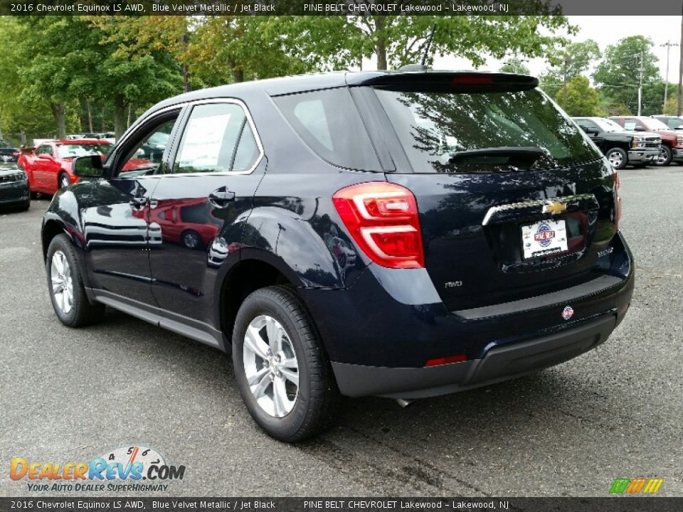 2016 Chevrolet Equinox LS AWD Blue Velvet Metallic / Jet Black Photo #4